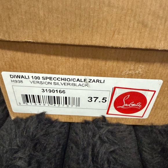 Christian Louboutin Black Heels with Glittering Straps - Picture 6 of 6